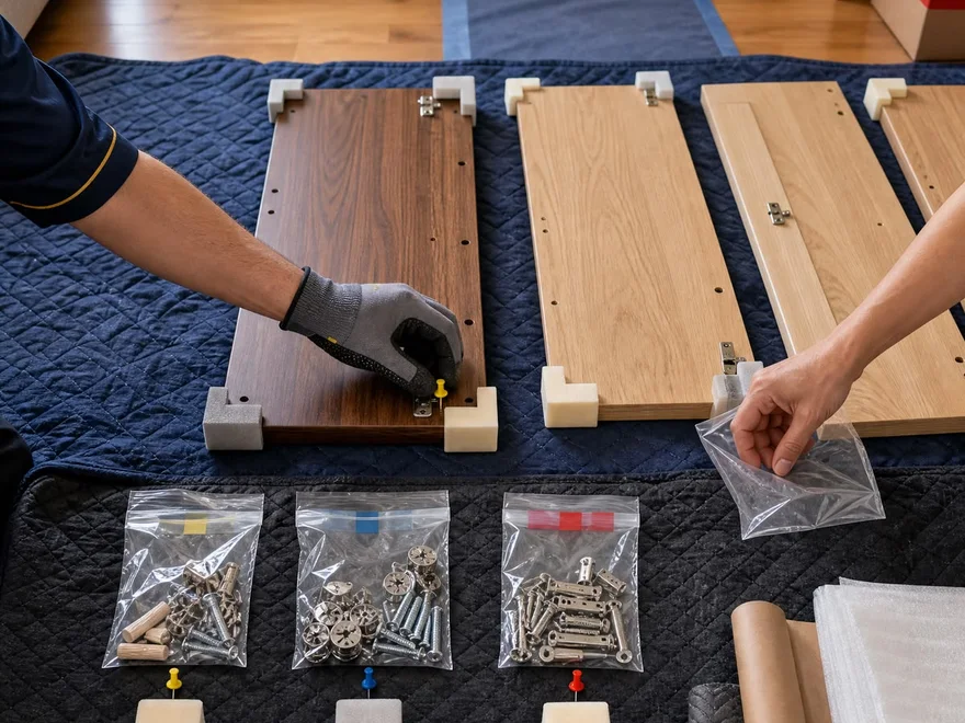 Assembling flat-pack furniture