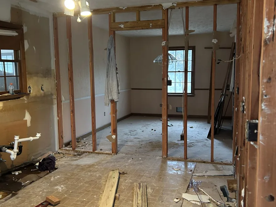 Kitchen remodeling in progress
